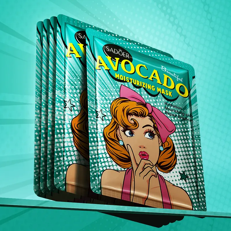 Avocado Moisturizing Mask Moisturize Skincare Skin Repair Comfort Moisturizer Moisture Hydrate