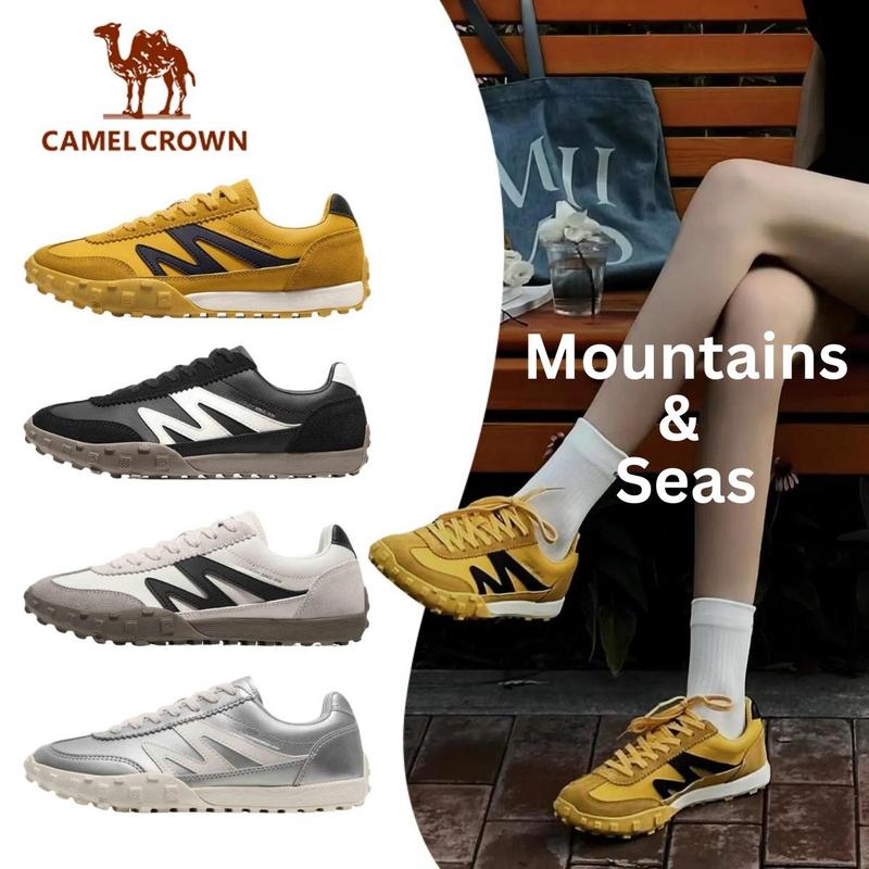 【Shanhai Camel Crown Giày thể thao dành cho nam và nữ mùa thu mới 2025 Giày đế bằng kiểu Đức X24B097606/X14B097607/X24B097606A/X24B097606B