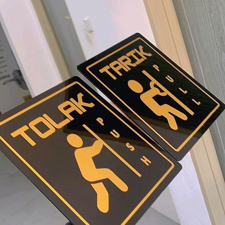 Signage tolak tarik atas push and pull - TikTok Shop Malaysia
