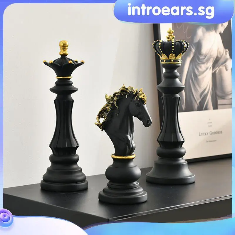 INTR Polyresin Chess Piece Desk Statues Sculpture Decor Whit - TikTok ...