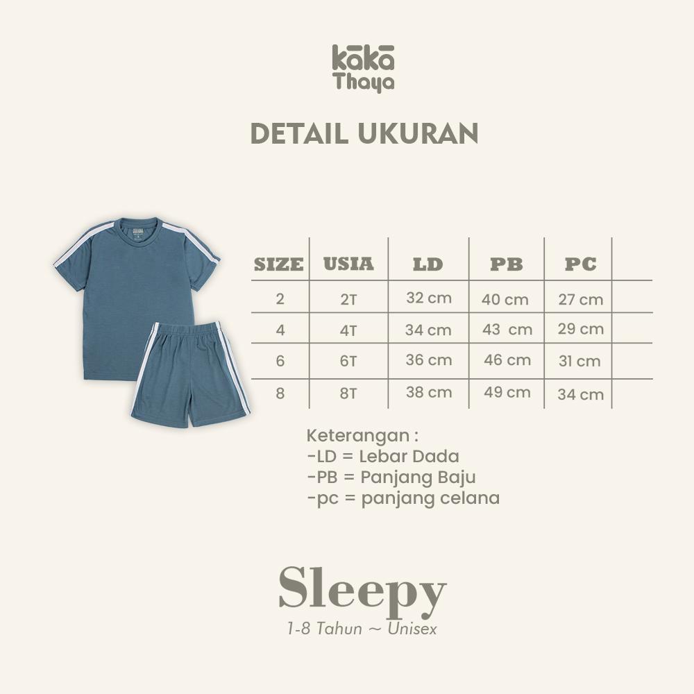 KAKATHAYA Sleepy - Setelan Anak Laki Laki Setelan Anak Perempuan One Set Anak Set Harian 2-6 Tahun KAKATHAYA Sleepy - Setelan Anak Laki Laki Setelan Anak Perempuan One Set Anak Set Harian 2-6 Tahun