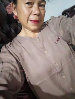 Product Review of Atasan Wanita Rayon Twill premium Panjang Baju Dewasa All size  muat sampe BB 70  Nyaman Lembut Kancing Kain Formal High Hitam from k** a**a 0