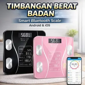 Timbangan Badan Digital Bluetooth Smart Body Fat Scale 180KG