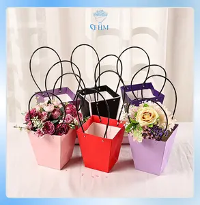 MGM Flower Packing Paper Bag Gift Box Tas Bouquet Flower Handbag BloomBag Giftbag KB1011