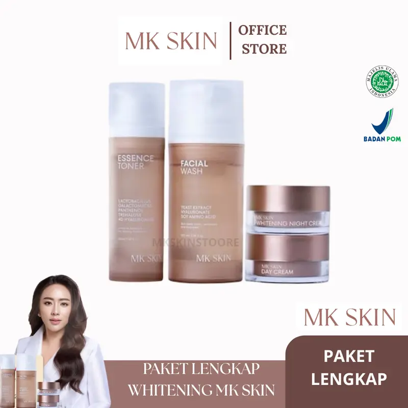 (READY) PAKET WHITENING MK SKIN BY MAHARANI KEMALA - PAKET WHITENING MK SKIN | SKINCARE PENCERAH | KIT PERAWATAN KULIT 3