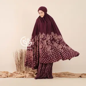 Mukena Shakila Rayon Premium Jumbo Setelan Atasan Bawahan Batik Tebal Adem Nyaman Panjang Lembut