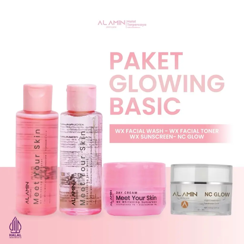 AL AMIN Paket Glowing Optimal White Untuk Kulit Normal/Dry/Sensitif