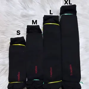 Zulekha Muslimah KAOSKAKI DEWASA POLOS HITAM Bahan Nylon Spandek Adem Halus Lembut Tersedia Ukuran S M L XL