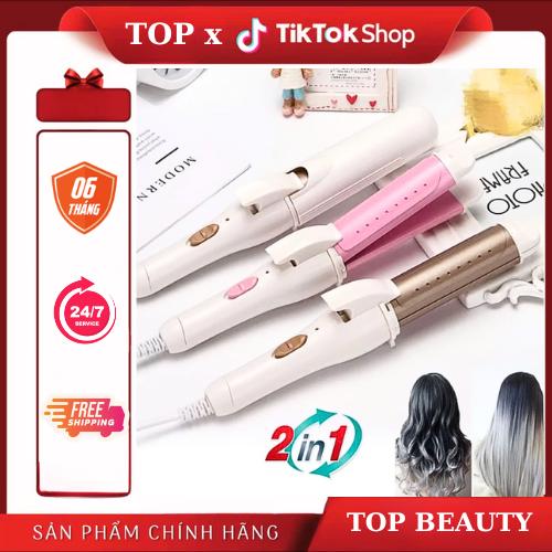 Máy uốn tóc, duỗi tóc 2 trong 1 TOP BEAUTY STORE. Bảo hành 6 tháng. Nữ