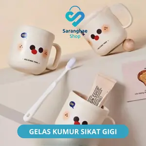 [SH] COD  Gelas Anak Lucu Karakter | Mug Gelas Cangkir BPA free | Gelas Kumur Sikat Gigi Bathroom