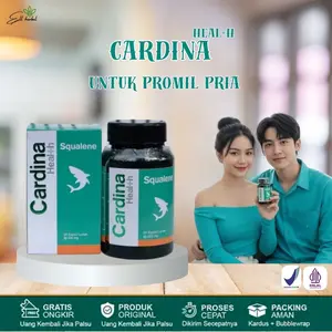 Cardina Health Squalene - Cocok Untuk Promil Pria, Meningkatkan Kebugaran & Kesuburan Sp3rm4 Terbukti Berkualitas Asli 100% Original