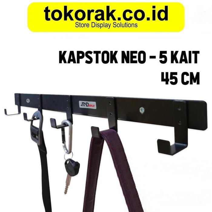 Gambar KAPSTOK BAJU BESI 5 KAIT HITAM - HOOK BAJU TEMPEL TEMBOK ANDDISPLAY dari SINAR KARYA RAKINDO MART Kota Administrasi Jakarta Utara Tokopedia