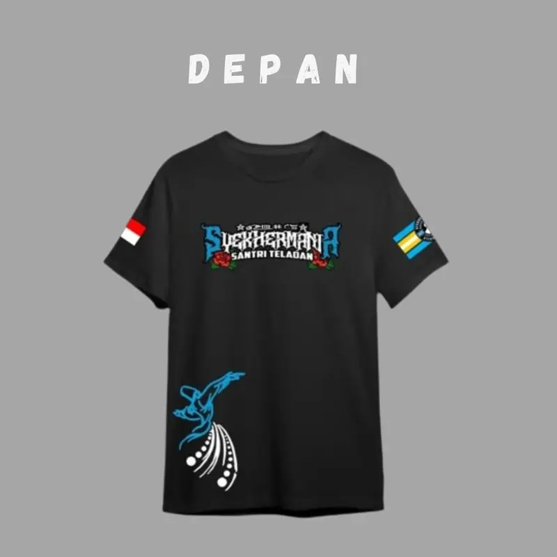 ZULMY - SyekerMania Santri Teladan Pecinta Sholawat - Tshirt Anak unisex - Kaos Katun Combed Viral 1