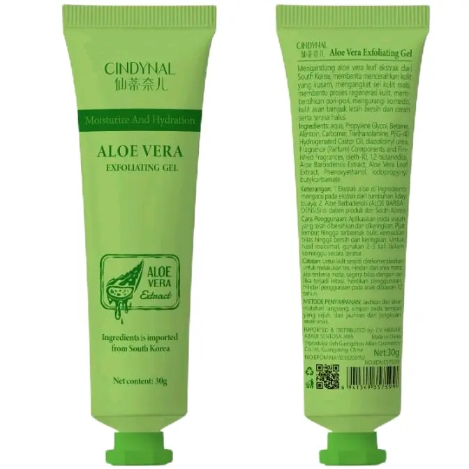 Cindynal Aloevera Exfoliating - Pembersih Kulit yang Lembut dan Alami BPOM 0