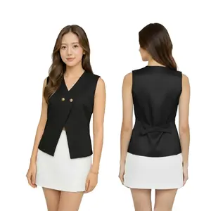 Youra Vest Atasan Rompi Wanita dengan Tali Belakang Adjustable untuk Daily Wear – Outer Stylish