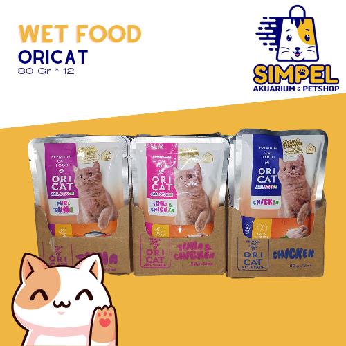 ORI CAT wet food pouch / sachet isi 12 pcs - Makanan basah kucing MURAH 0