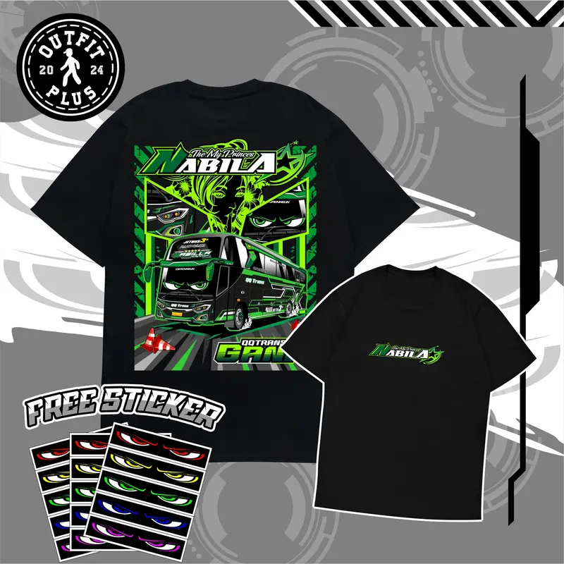 Kaos Anak Bus Mania Strobo Edition FREE STIKER - Baju Busmania Cotton Combed 24s Pria Wanita Unisex 6