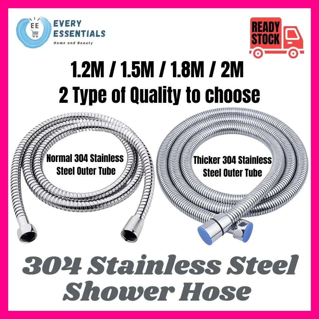 <SGINSTOCK> BEST QUALITY 304 Stainless Steel Shower hose/ Toilet hose/ Durable hose head