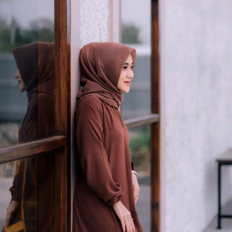 [RAMADHAN EKSTRA SERU] Abaya Elsira Cringkle Airflow Free Bros Cantik Jumbo Busui 3