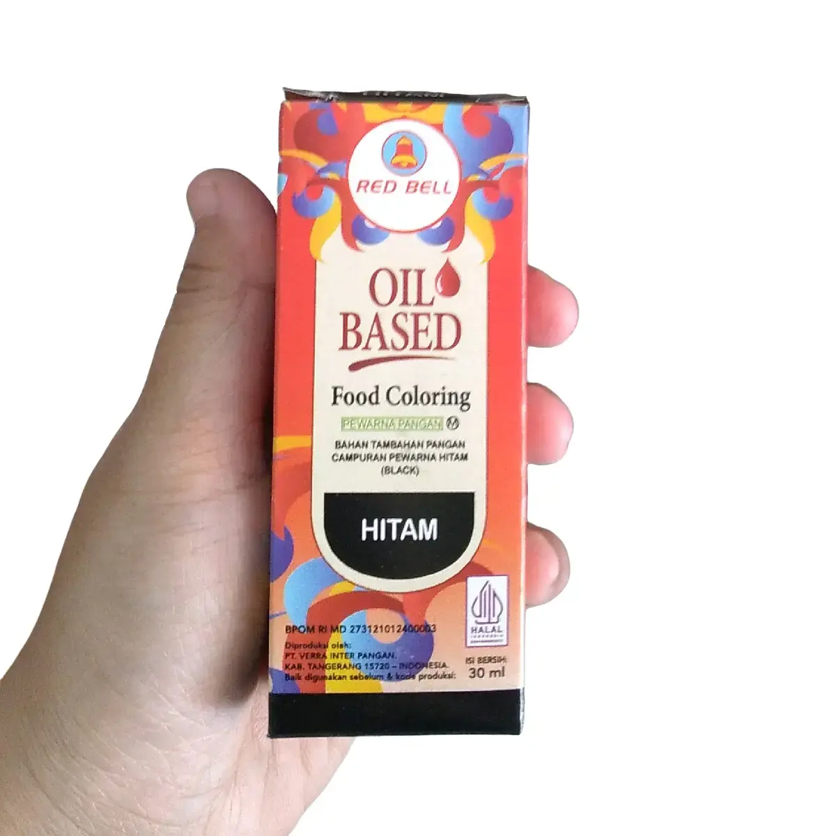 Red Bell Pewarna Oil Base Hitam 30Ml