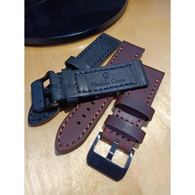 Tali Jam Tangan Kulit Alexandre Christie Original, Strap Jam Kulit Alexandre Christie Original 1