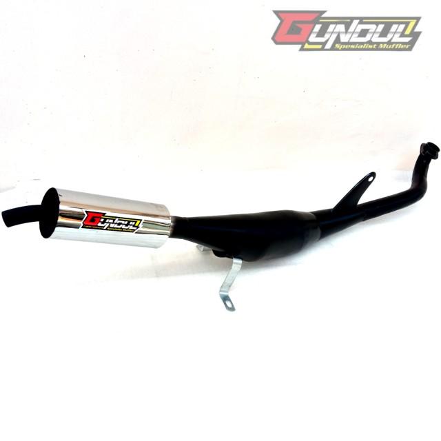 Knalpot racing yamaha Alfa y100 suara kering power maksimal