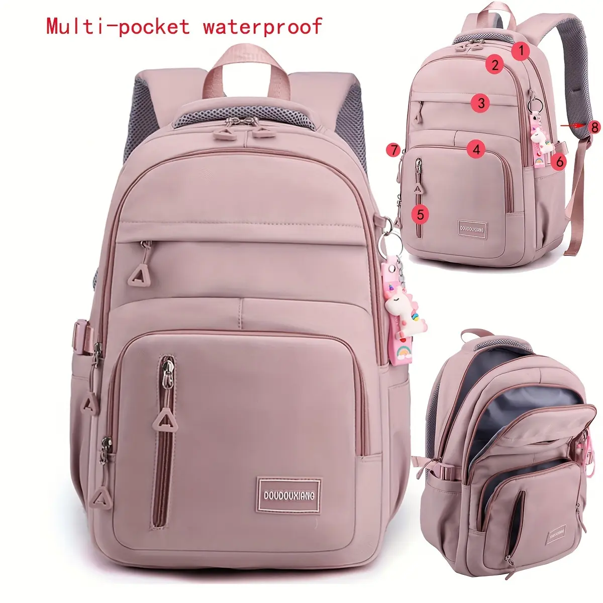 STAY YOUNG #B8705 Nylon Waterproof School Girl Laptop Teenage Girls Large Student Backpack laptop bag COD