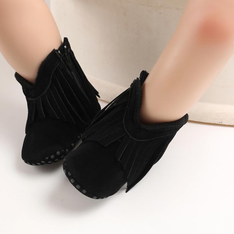 Product Introduction of Autumn and Winter Classic Tassel Baby Boots for Infants and Toddlers Soft Sole Warm Learning Shoes 20
