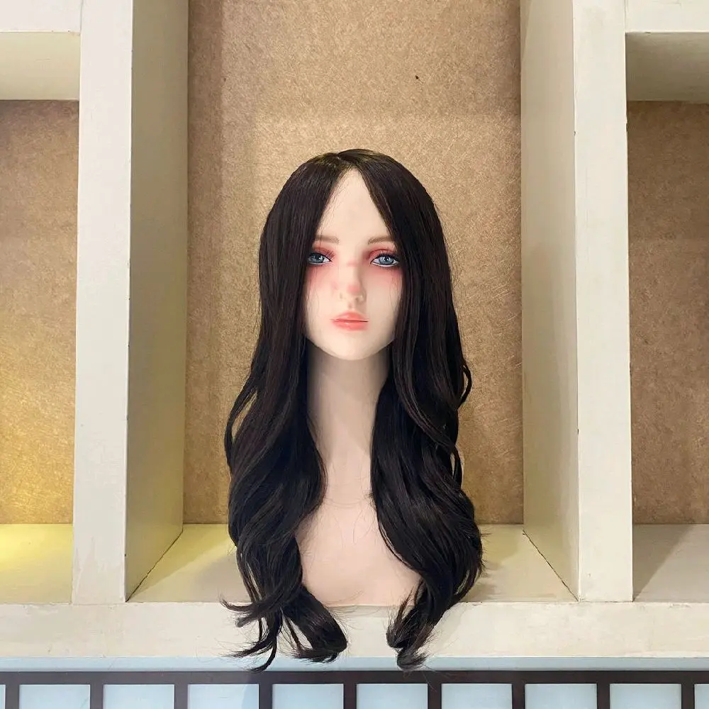 Full Wig Lace Mono Silvy Weavy Hair Panjang 70 CM Warna Hitam, Brown Coffee, Dark Brown, Light Brown Dengan Synthetic Fiber Impor Premium rambut