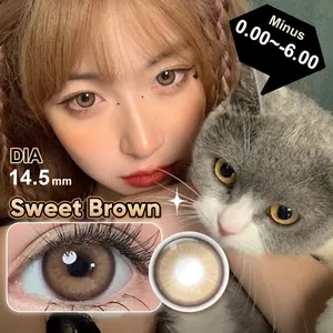 【NEW】Magister Softlens Minus 14.5mm (0.00 s/d -6.00) Soflen Minus Soflens Grey Softlens Brown softlens mata korea Lens Lensa