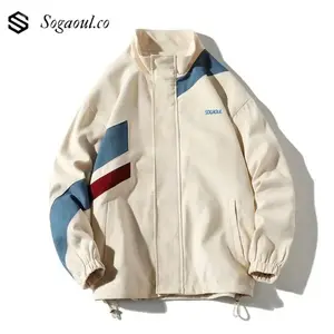 Sogaoul Jaket cowo vintage terbaru vintage jacket Nyaman Pria Parasut Casual Tebal Distro