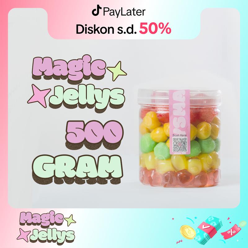 Magic Jellys - Permen Jelly Gummy 500gr Halal Cemilan Asem Manis - Shop ...