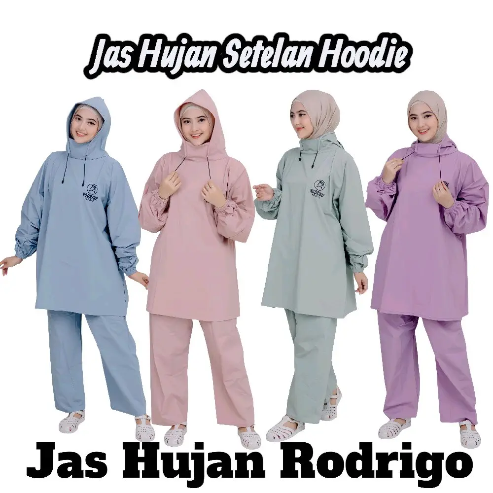 TERBARU JAS HUJAN MODEL HOODIE PRIA WANITA Tebal