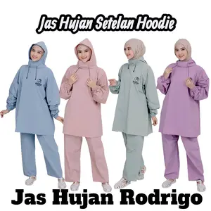 TERBARU JAS HUJAN MODEL HOODIE PRIA WANITA Tebal
