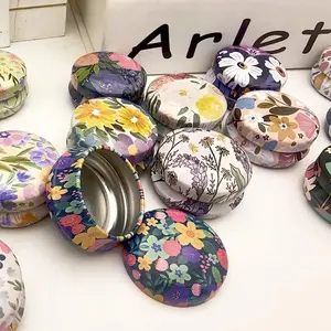 [KWKF] Ecer Cepuk Bulat Mini Kaleng Penyimpanan Multifungsi Size 2cm x 4cm Wadah Bros Wadah Vasline