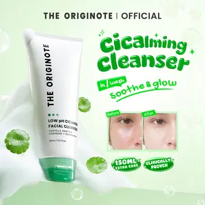The Originote 150ml Low pH Facial Cleanser Cicamide Berjerawat Membersihkan Wajah Muka Mencerahkan Kering Cleansing Berminyak Niacinamide Ceramide face wash formula barrier sensitif skin  Kulit kering Melembapkan Mengontrol minyak