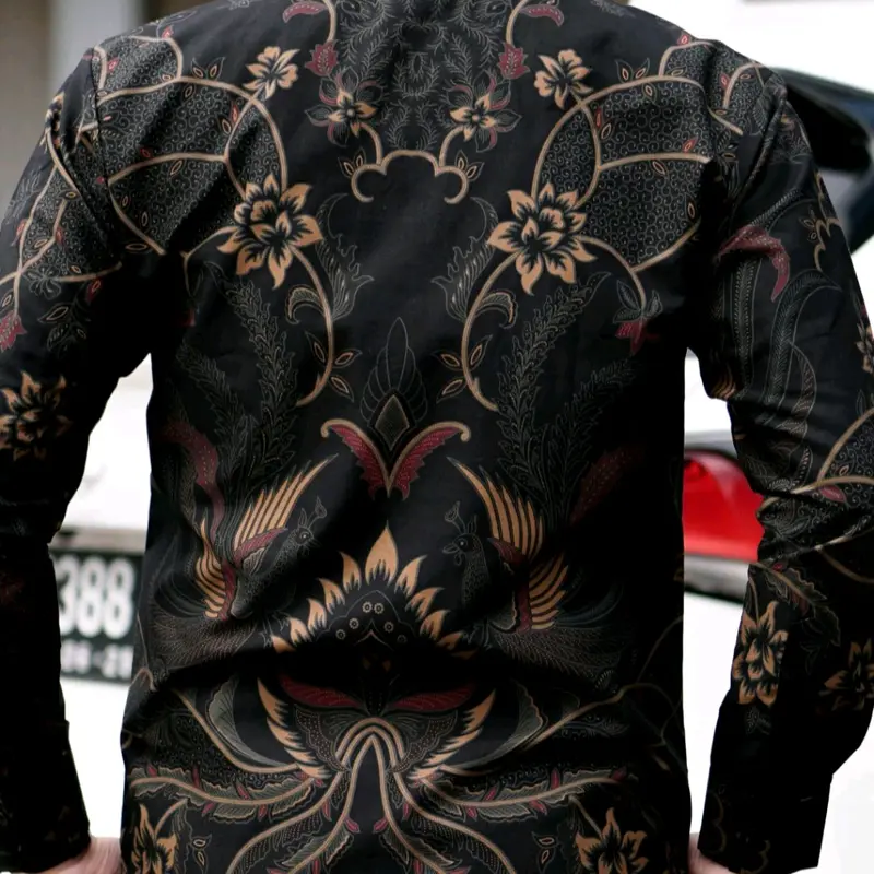 ARGANI Premium kemeja batik pria modern lengan panjang exclusive kekondangan pesta kekantor 3
