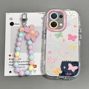 Case Casing Hp Compatible For SAMSUNG A03S A03 CORE A04 A04E A04S A05 A05S A06 A10 A11 A12 A13 A14 A15 A16 A20 A20S A22 A23 A24 A25 A26 A32 A33 A34 A35 A50 A51 A52 A53 A54 A55 A56 S23 ULTRA A24 M23 Butterfly Colorfull Mirror Aesthetic With Charm SA MR12