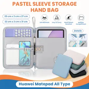 Sleeve untuk Tablet Huawei Matepad 11.5 2026 2025 11.5S S 2024 Air 2023 Tab 11,5 Inch Tas Pouch Bag Sarung Kesing Case Casing Cover Warna Lucu Storage Tempat Stylus Estetik Aesthetic Papermatte Papermate Edition OPT