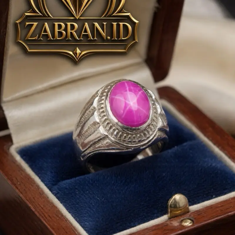 BATU CINCIN AMERICAN RUBY STAR SIZE KANTOR