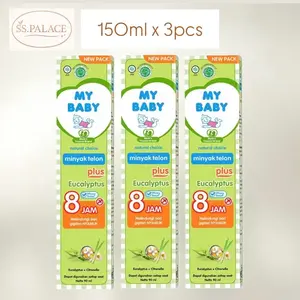 [BUNDLING] My Baby Minyak Telon 150ml x 3pcs - PAKET 3pcs - Eucalyptus Anti Nyamuk