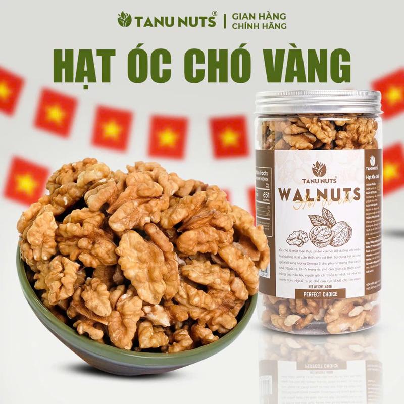 Hạt óc chó vàng sấy chín TANU NUTS hạt óc chó tách vỏ nguyên vị nhập khẩu Chile ngũ cốc dinh dưỡng dùng trực tiếp làm sữa tốt cho sữa khỏe bà bầu Thức Ăn Vặt Snack Food Healthy hạtdinhduong