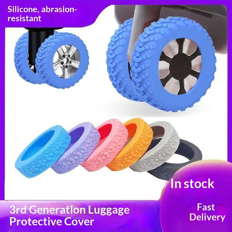 Ốp bảo vệ bánh xe vali bằng silicon chống mài mòn