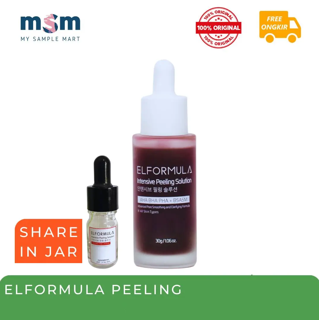 ELFORMULA INTENSIVE PEELING SOLUTION SERUM FULL SIZE DAN SHARE IN JAR