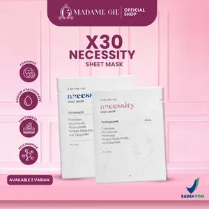 [30 PCS] Madame Gie Necessity Sheet Mask - Masker Perawatan Wajah
