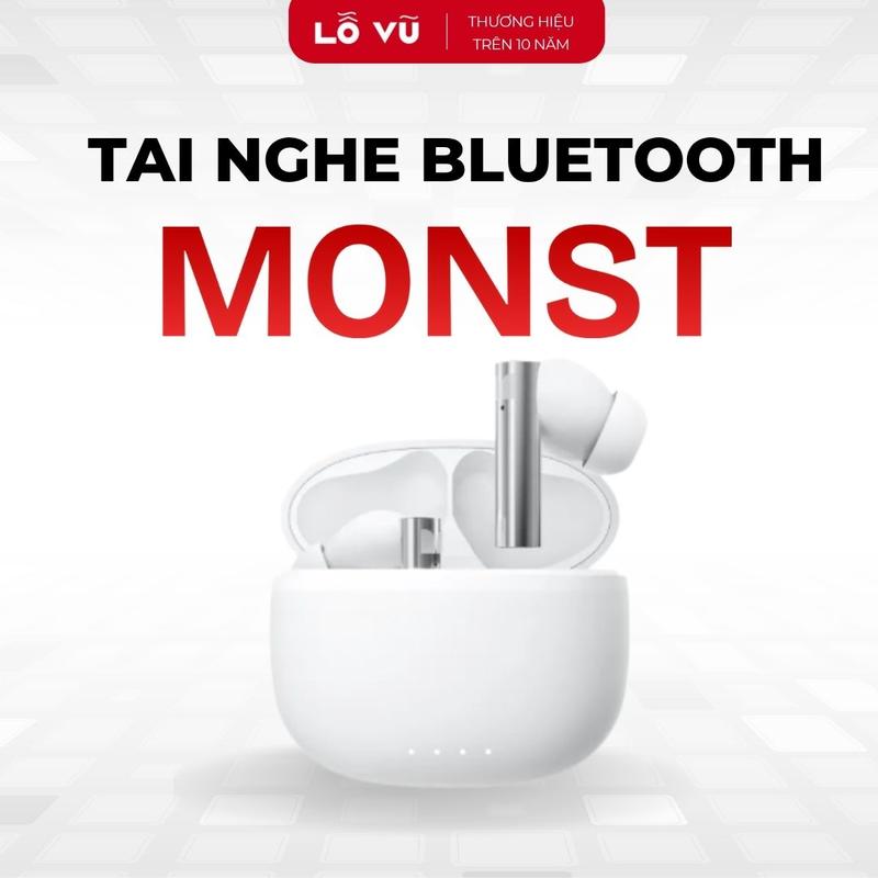  LoVu Tai nghe không dây bluetooth MONST GT23 Bluetooth 5.3 Thời lượng nghe tới 5h - Phụ kiện điện thoại Lỗ Vũ 1 vuabanlo levu01 