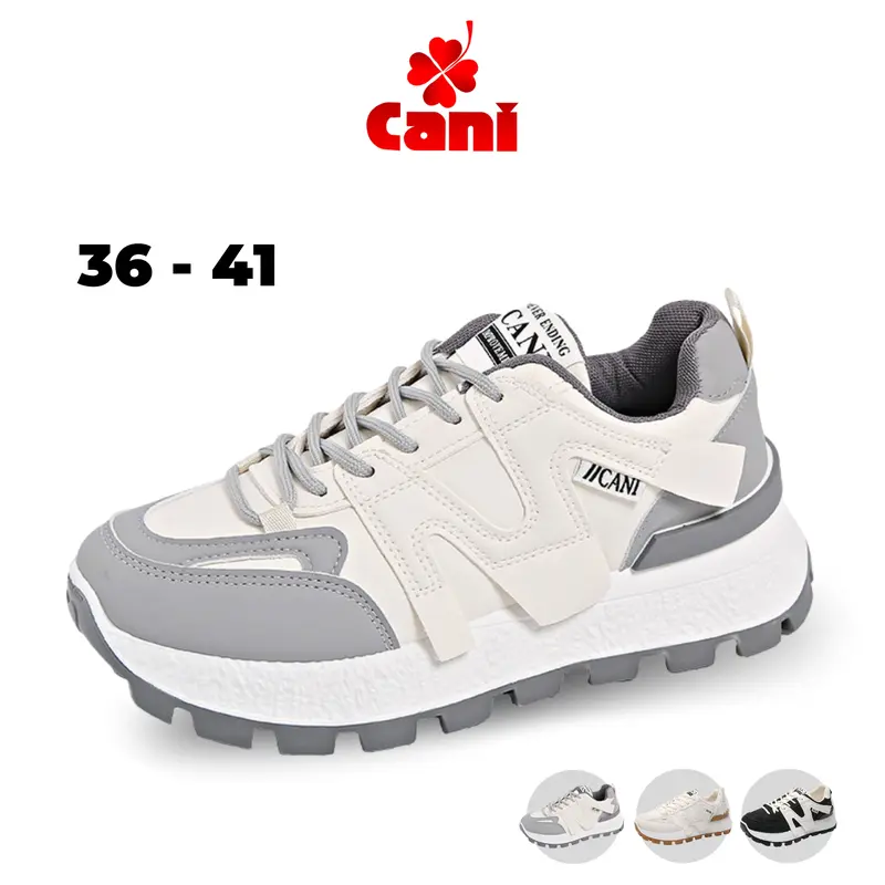 CANI Loise Sepatu Wanita Sneakers Sporty Casual Style Shoes Cream K9240 0