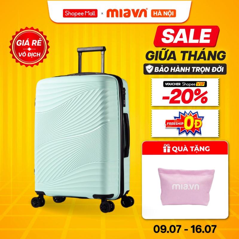 [HOT DEAL] Vali Kéo MIA Du Lịch ZENI - Size 19/24 Inch, Nhựa PP Hạn Chế Bể Vỡ, Khoá Số, Bảo Hành Trọn Đời