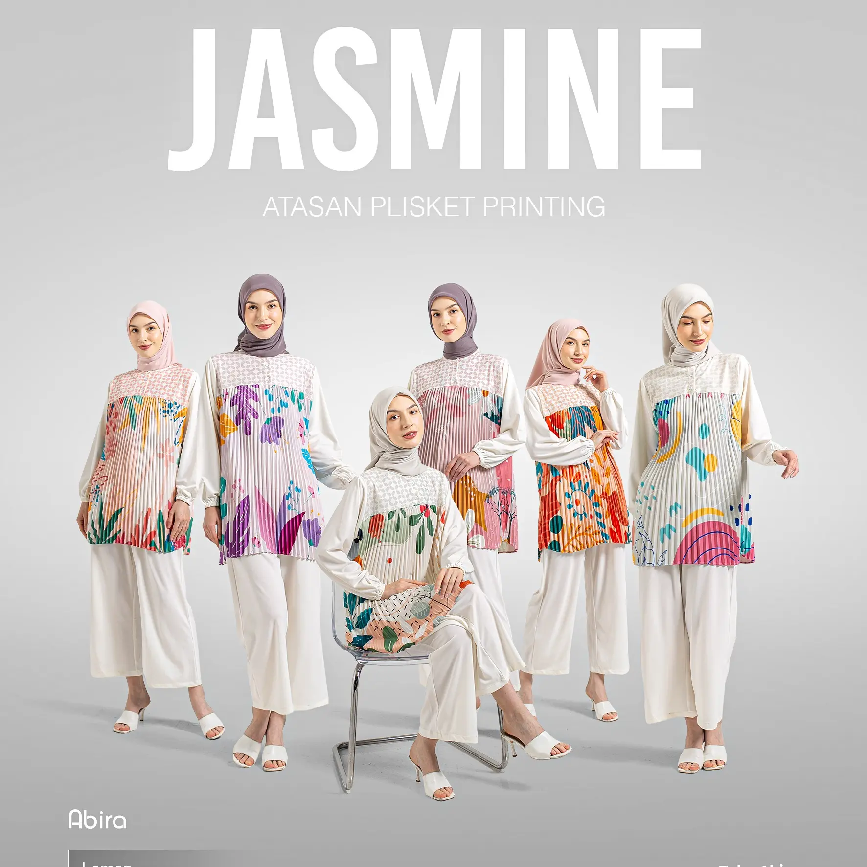 Blouse Plisket Full Print Jasmine by Ameela.KL