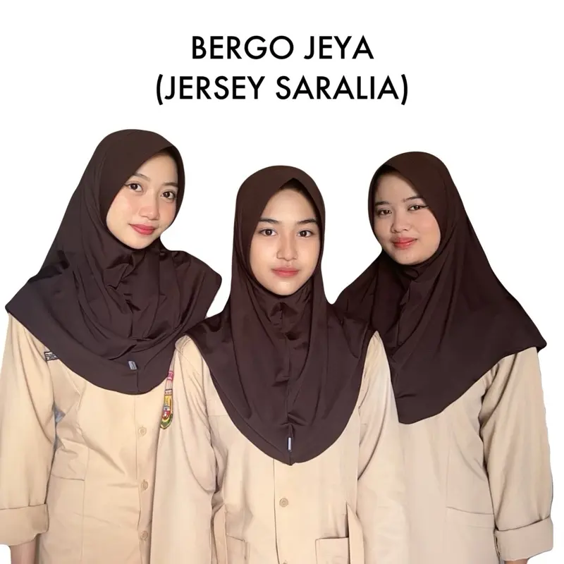 Bergo Jeya Jersey Saralia Hijab Instan Kerudung Sekolah